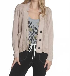 NEW LABEL+THREAD women's natalie blazer in sand